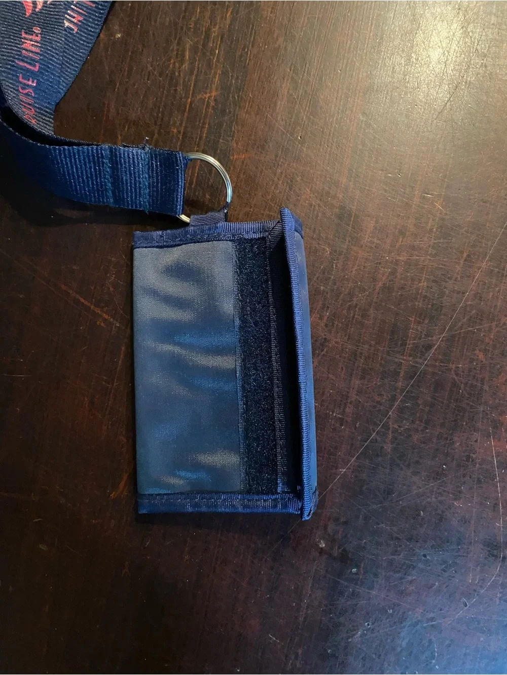 Rare Disney Cruise Line Mickey Mouse Wallet Badge Key Pass Holder Lanyard HTF